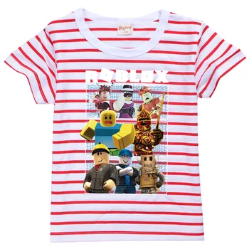 Nove Unisex Baby Poletje T Shirt Risanka ROBLOXing trak Vrhovi Tees Otroci Otrok, Športna Oblačila Bombaža T-shirt Za Dekleta Fantje
