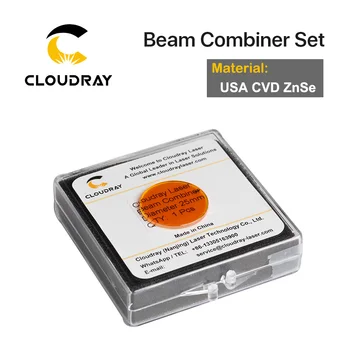 Cloudray Žarek Combiner Nastavite 20/25 mm ZnSe Laserski Žarek Combiner + Mount + Laserski kazalnik za CO2 Laser Graviranje Rezanje