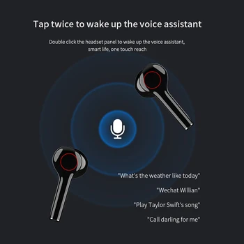 TWS Brezžične Slušalke Bluetooth 5.0 Stereo Slušalke za V Uho Šport Prostoročno Slušalka Z Mikrofonom Polnjenje Stroka Za iPhone Xiaomi