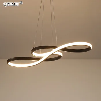 Sodobna Nove Ustvarjalne LED obesek luči Kuhinja aluminija, silicija vzmetenje viseči kabel lučka za jedilnico lamparas colgantes