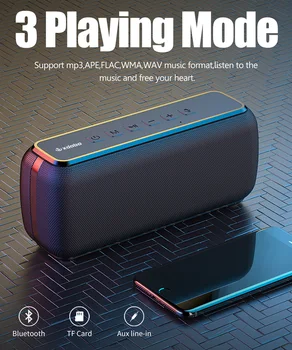 60 W Bluetooth Zvočnik Brezžični Boombox Velika Moč Prenosni Subwoofer Nepremočljiva Soundbar za Računalnik Soundbar Glasovni Pomočnik