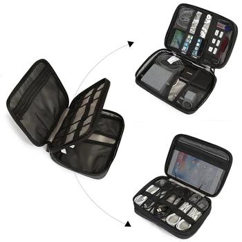 Digitalni Vrečko za Shranjevanje USB Podatkovni Kabel Organizator Slušalke Žične Torba Pen Moči Banke Travel Kit Primeru Torbica Elektronika Dodatki