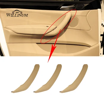 Avto notranjo ročico usnja kritje trim za BMW F25 F26 X3 X4 notranja vrata armrest plošča potegnite Tulec, zamenjajte bež črna podporo