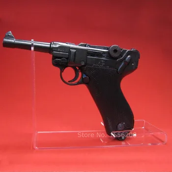 Mala jasno akril na prostem pištole držalo za pištolo model, ki prikazuje rack igračo pištolo zaslon stojalo
