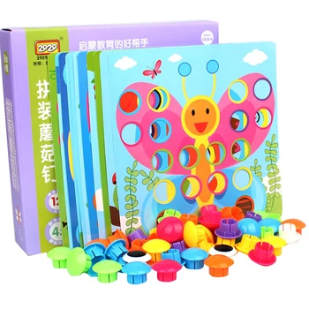 Gobova Nohtov Puzzle Izobraževalne Didaktični inteligentne Igre DIY Plastičnih Flashboard Otroke, Izobraževalne Igrače
