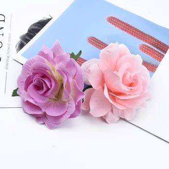 50/100 Kos umetne rastline okrasne rože steno božični venec poročni album, home decor svilenih vrtnic plastične rože