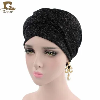 Novo pomlad slog turban dihanje očesa šimrom dolg šal, glavo ovijte ženske hidžab cev glavo kravato šal