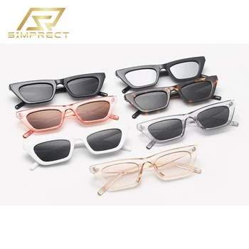 SIMPRECT Moda Mačka Oči, sončna Očala Ženske 2021 Luksuzni Oblikovalec Kvadratek sončna Očala Moški Letnik Odtenkih Za Ženske Oculos