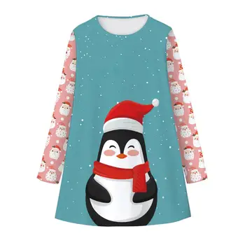 LZH Vroče Prodajo 2020 Jeseni, Pozimi Priložnostne Svoboden Otrok Božič Obleko Lepe Risanke Obleke Za Dekleta Toplo Otroci Kopalke