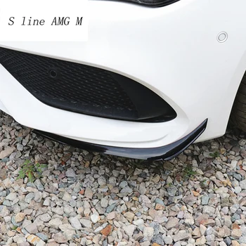 Avto Styling Zadaj Sprednji Odbijač Spojler Zraka Nož Zajema Nalepke Trim za Mercedes Benz CLA Razred C117 Za AMG Auto Dodatki