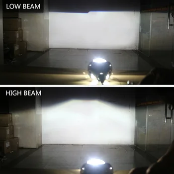 AILEO 2.5 inch bi xenon Projektor objektiv z DRL LED angel eyes pripone 9005 HB3 9006 HB4 H4 H7 xenon motorno kolo, Avtomobilski Žarometi