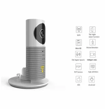 HD 720P Pameten Pes Cleverdog Home Security WiFi IP CCTV Kamere Baby Monitor Smart Home Security Kamera Širokim Kotom 180