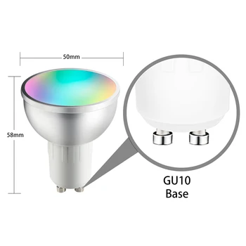 AVATTO GU10 WiFi Smart Žarnice, 5W RGB+WW+CW-LED Lučka za Pokal z Zatemniti Funkcija Timer Magic Žarnica Deluje za Alexa Google Dom Odmev