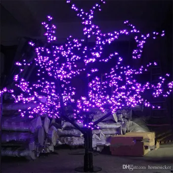 LED Božič Luči Češnjev Cvet Drevo 1248pcs Žarnice 1,8 m/6 m Višina Zaprtih prostorih ali na Prostem Brezplačna Dostava Kaplja Dež