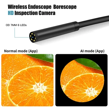 5mm HD 2MP, WIFI Endoskop Fotoaparat IP67 Nepremočljiva Mehko Kabel-Pregledovalna Kamera Kača Endoskop Borescope Endoskop Za IOS IPhone