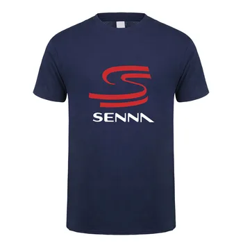 Novi Junak, Ayrton Senna Majica s kratkimi rokavi Moški Kratek Rokav Bombaža T-srajce Smešno igri Kul Človek Tshirt