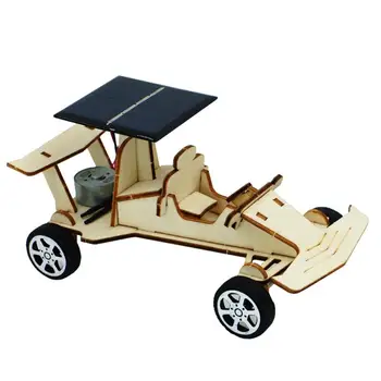 Otroci Ustvarjalni DIY Montaža Sončne Energije Avto Model Ročno Znanost Eksperiment Igrača DIY Sestavljanje Modela Avtomobila je veliko daril otrokom igrače
