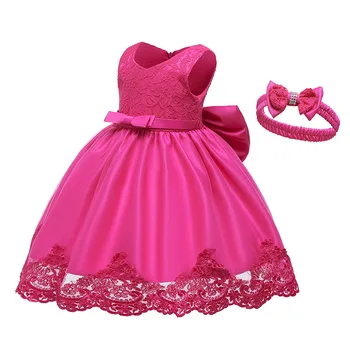 Poročno Obleko Dekleta 2-12 Let star Princess Puhasto Cvet Očesa Baby Girl Obleke Otroci Oblačila Rojstni Formales Vestidos