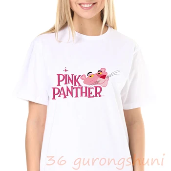 Poletje vrhovi pismo harry styles pink panther t-shirt kpop harajuku tshirt kawaii srčkan risanka letnik majica s kratkimi rokavi ženske 2020 tumblr