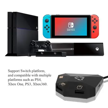 Tipkovnico in Miško Pretvornik Napajalnik za Nintendo Stikalo za PS4, Xbox Eno, PS3, Xbox 360 Nintend Stikalo Podpira Program Nadgradnjo