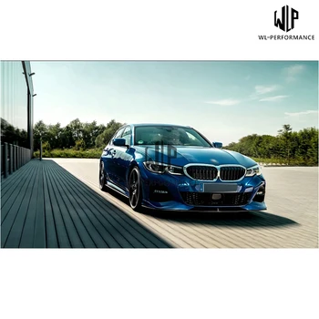 Visoka Kakovost Ogljikovih Vlaken Strani Odbijača za Ustnice Predpasnik Strani Krila Avto Styling Za Novi BMW Serije 3 G20 G28 MT AC Slog Body Kit