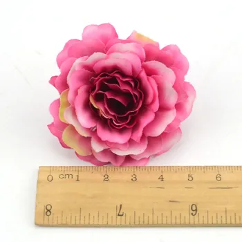 30pcs 6 cm Visoko Kakovostne Umetne Svile Rose Cvet Glave Za Poročno Dekoracijo Doma DIY Album Garland Obrti Ponaredek Cvetje