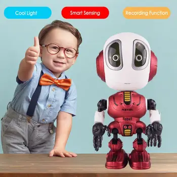 Električni Smart Govorimo Robot Igrača DIY Gesto Elektronski Izmenljive Lutka Igrača Glavo Touch Senzor LED Luči Deformacije Senzor Robot