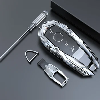 Visoko-qualityCar Tipko Primeru Kritje Za Mercedes Benz W203 W210 W211 W124 W202 W204 W212 W176 AMG Pribor Keychain Imetnik Keyring
