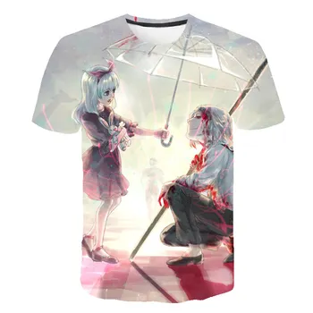 Tokio Ghoul majica s kratkimi rokavi Moški Anime Tshirt Japonska 3d T-shirt Krvi Teror Mens Oblačila 2020 Nove Priložnostne Poletje Kratek Rokav 6xl
