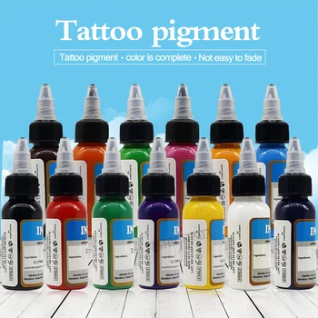 30mlTattoo Črnilo Pigment Body Art Tattoo Kompleti Strokovno Lepoto Barve Ličila Tatoo Dobav Pol-stalna Obrvi Črnilo Pigment