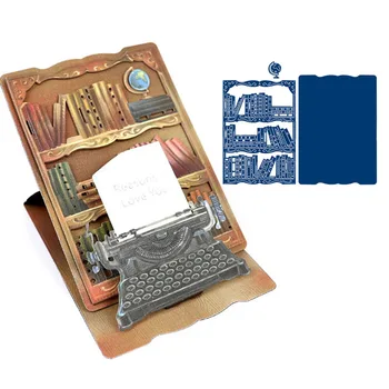 Knjiga Bookrack Rezanje Kovin Matrice Matrice Za DIY Scrapbooking Foto Album Dekorativni Okrasni Papir, Kartice, Obrti Die Cut 2019