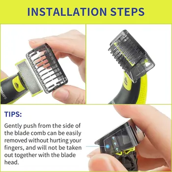 Nov Glavnik 1 2 3 5 Mm Brivnik Clipper Kože Telesa Za Philips Norelco Oneblade Hair Removal Guide Glavniki Prenosne Varnostne Opreme