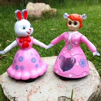 YIJUN IGRAČE YJ-3003 Otroške Igrače elektronske ples 3D Oči lutka Električni Glasbe Lutke Rapunzel Srčkan Otroci Baby Doll Darilo za Rojstni dan