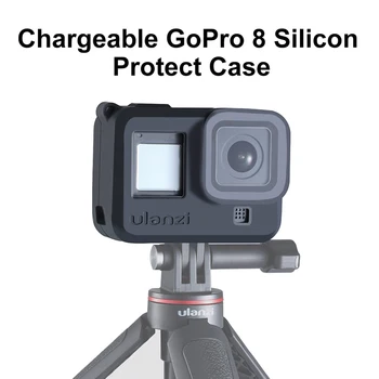 Ulanzi Gopro 8 Črna Kamera Zaščitna torbica za Objektiv Kamere Zaščitni pokrov Silikonsko Ohišje Kit za Osmo Dejanje