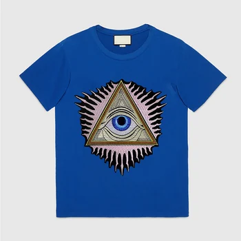 Moda Big Eye Vezenega Obliži Železa na Aplicirano Za Oblačila Suknjič Aplicirano DIY Opremo Tkanine Značko