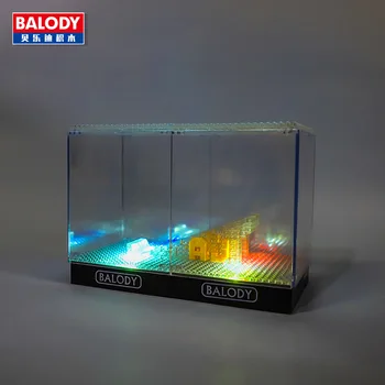 BALODY led showbox prikaže okno za Gradnik Čevelj Model Akril Prozoren Pokrov Prah-dokazilo Pokrov