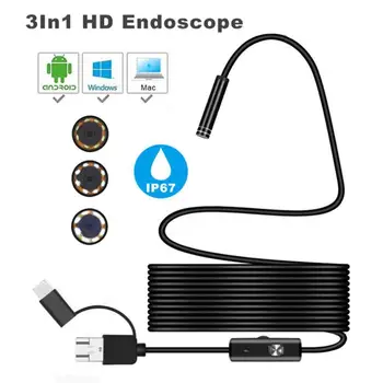 5.5/7mm Endoskop Fotoaparat Prilagodljiv IP67 Nepremočljiva Micro USB PC Zvezek Za Android Nastavljiv Pregled Borescope Fotoaparat Y4G8