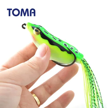 TOMA Topwater Mehko Žaba Plastična Vaba Ročno Fishing Lure 60mm 18g Snakehead Vabe Bas Žaba Ribištvu Tackle