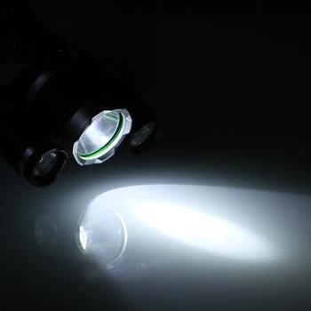Polnilna LED Žaromet Svetilka vodoodporna 3-glave Smerniki Ultra Svetla Glavo Svetilka Ribolov, Kampiranje Svetilka Čelo