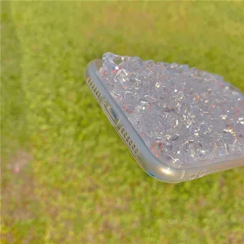 Moda Pregleden Kristalno Nosorogovo Diamond Bling Silikonsko Ohišje Za iphone 11 pro max SE 2020 X XS XR 7 8 Plus Mehka TPU Pokrov