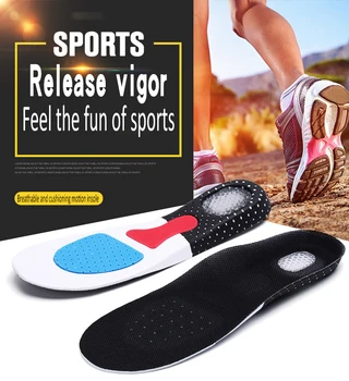 YWEEN Silikonski Vložki za Čevlje Brezplačno Velikosti Moški Ženske Sport Čevelj Pad Počasi šok Šport Teče Vstavite čevelj Blazine za Nego Stopal