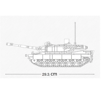 Vojaške Serije 2-v-1 glavni bojni tank pol-track oklepna vozila vojak Številke DIY Model Stavbe, Bloki, Opeke, Igrače, Darila