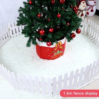 DIY Božič Ograjo Ovira Lesena Plovila Miniaturni Pravljice Vrt Mikro Lutka Veje Palings Predstavitev Božično Drevo Decoration