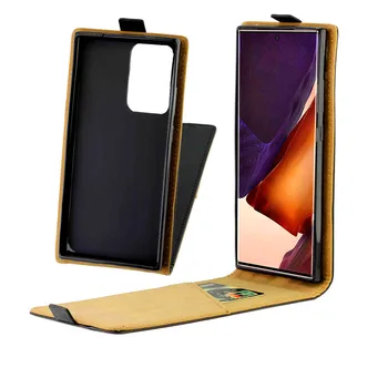 Poslovni Usnjena Torbica Za Samsung Galaxy Note 20 Ultra Coque Navpično Flip Pokrov Z Režo Za Kartico Mobilnega Telefona Vrečke