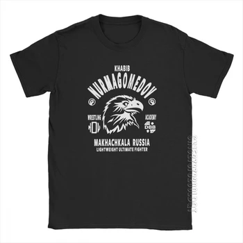 Khabib Nurmagomedov moška T Majica Mma Borec Dagestana Rusija Bombaž Moški Tshirt Osnovne Tees O Vratu T-Shirt Original Vrhovi