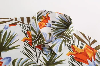 Mens Poletje Hawaiian Beach Majica 2019 Novo blagovno Znamko Kratek Rokav Plus Velikost Cvetlični Srajce Moške Priložnostne Počitnice Počitnice Oblačila 3XL