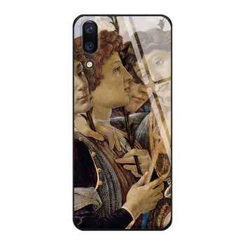 Sandro Botticelli slikarstvo, umetnost, Mehki Silikonski Stekla Primeru Telefon za Huawei Honor Proti Mate P 9 10 20 30 Lite Pro Plus, Nova 2 3 4 5