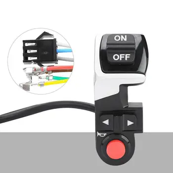 3 v 1 LED Rep svetlobe Skuter E-kolo Zavrtite Signal Horn Zadaj Lučka Električno Kolo motorno kolo DIY Stikalo ZA vklop/IZKLOP