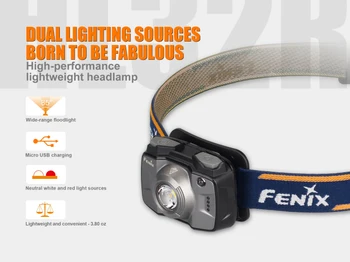 Nov Prihod Fenix HL32R Cree XP-G3 bele svetlobe LED 600 Lumnov Ultra Lahek USB Rechargeable Žarometa za Trail