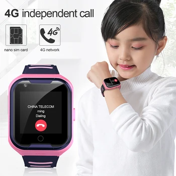 LEMFO G4H 4G Otroci Pametno Gledati, GPS, Wifi Ip67 Nepremočljiva 650Mah Velike Baterije 1,4-Palčni Zaslon Kameri zajemanje Video Smartwatch Otroci